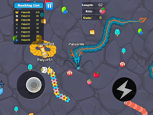 Greedy Snake Multiplayer Duel gameplay