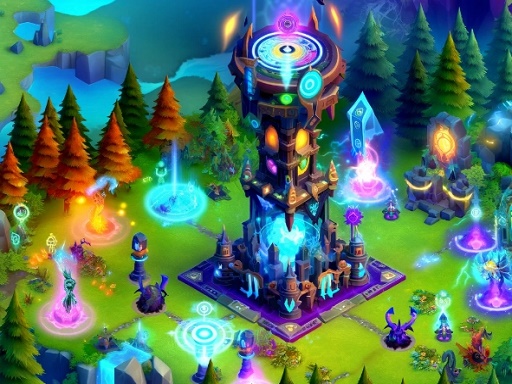 2D Fantasy Tower Defence gameplay