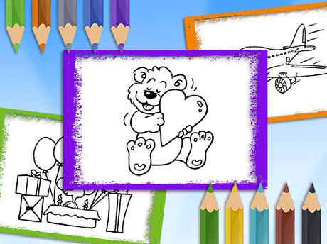 Cartoon Coloring Book gameplay