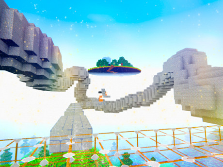 Blocky Parkour: Skyline Sprint gameplay