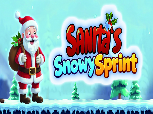 Santas Snowy Sprint gameplay